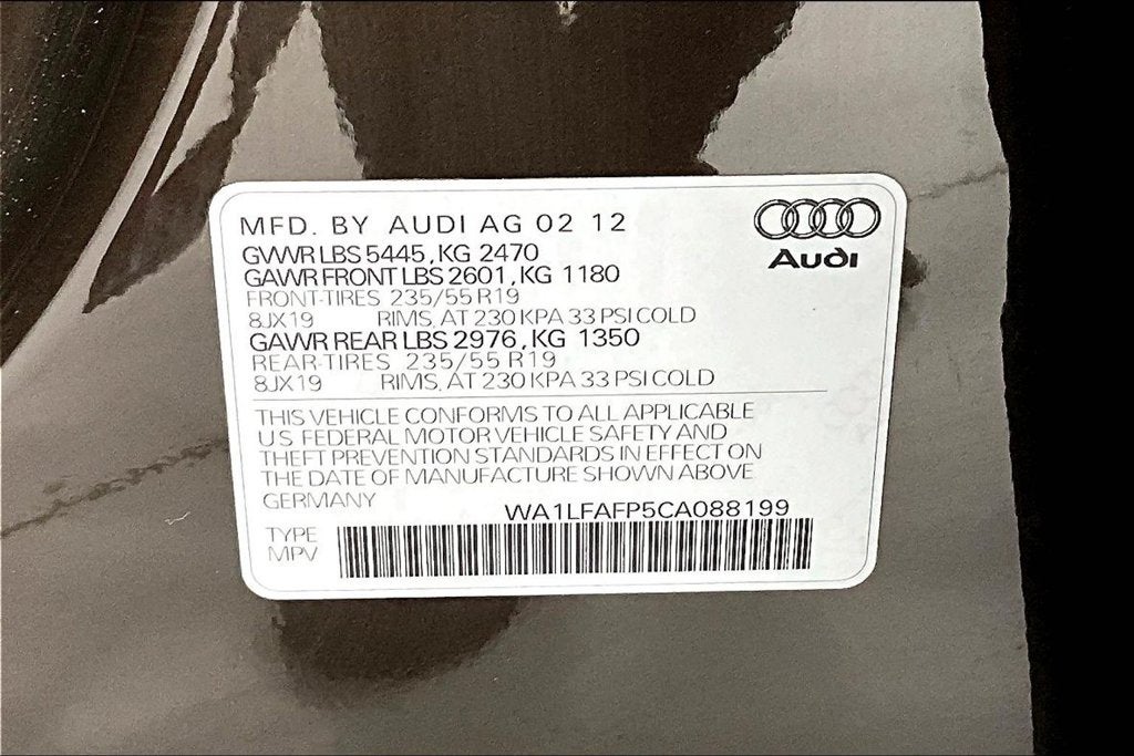 2012 Audi Q5 2.0T Premium quattro