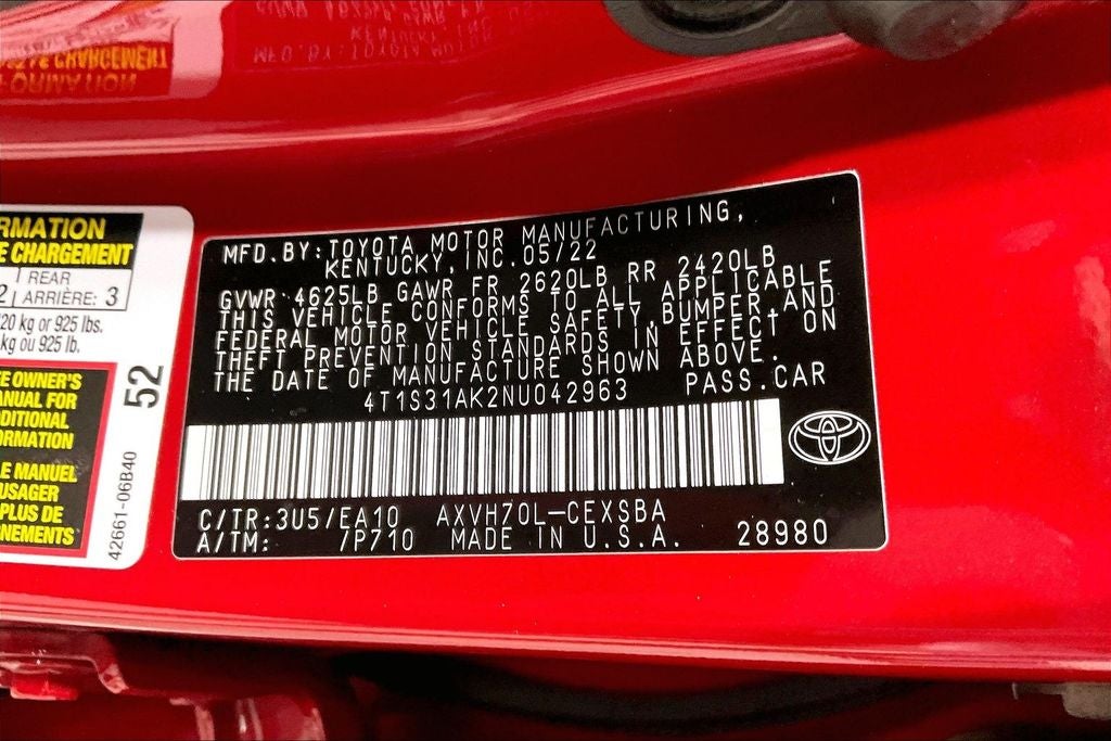 2022 Toyota Camry Hybrid SE