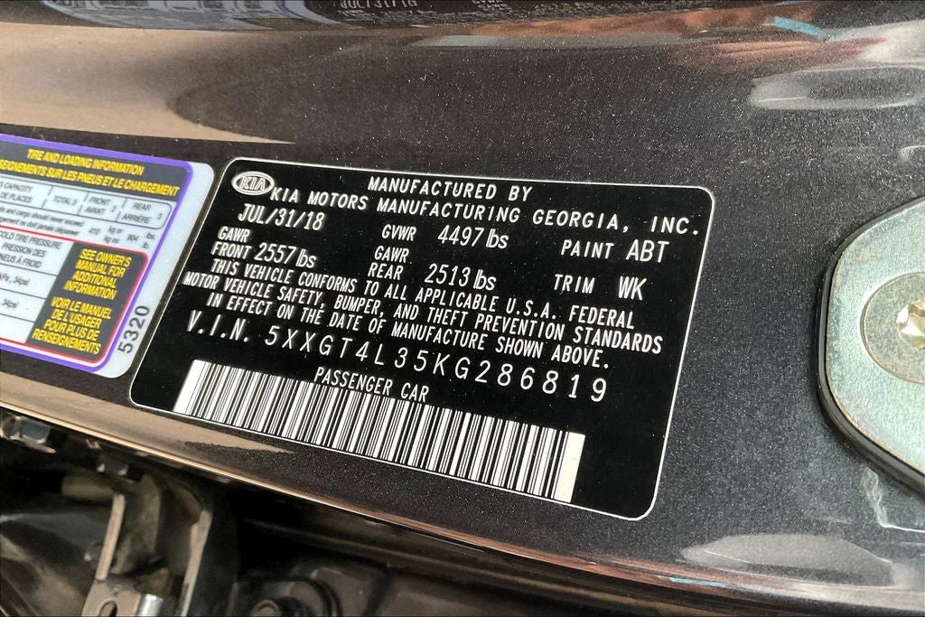 2019 Kia Optima S