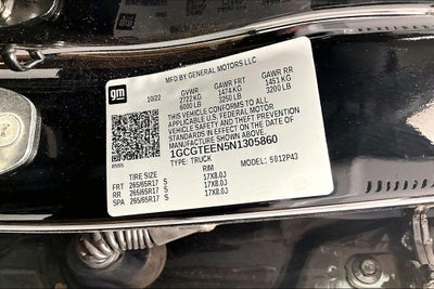 2022 Chevrolet Colorado ZR2