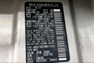 2021 Nissan Rogue Platinum