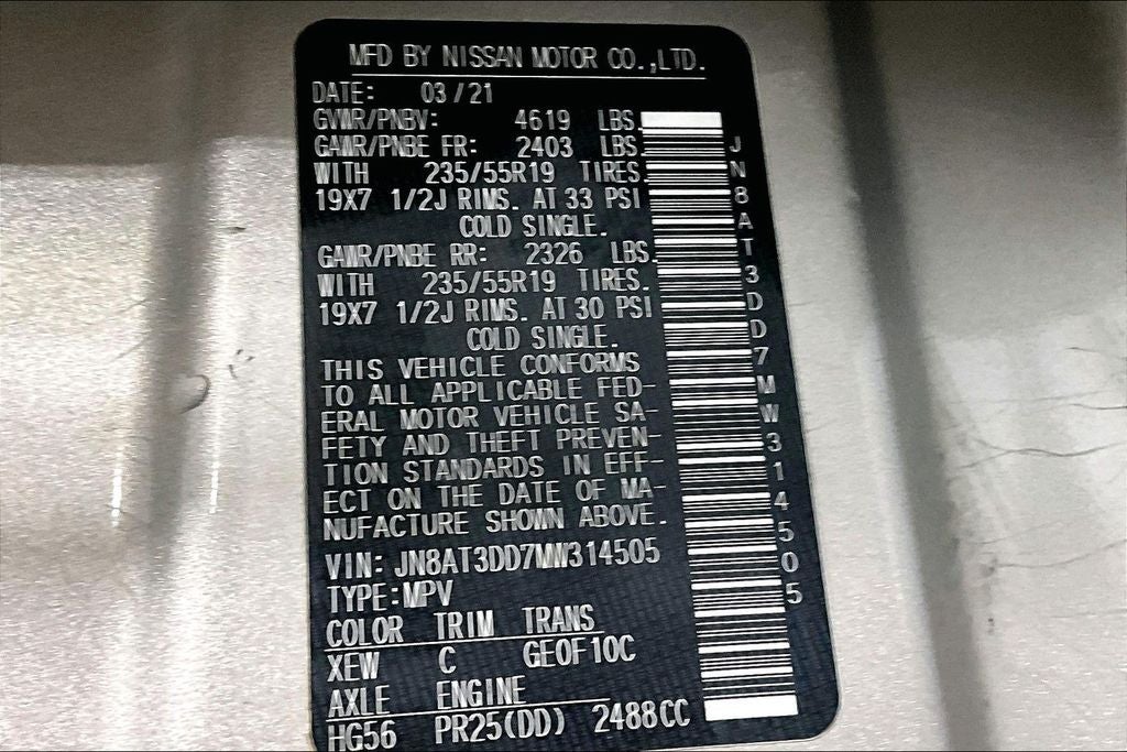 2021 Nissan Rogue Platinum