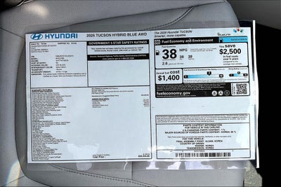 2025 Hyundai Tucson Hybrid Blue
