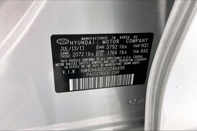 2012 Hyundai Elantra Limited