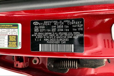 2025 Hyundai Elantra SEL Convenience