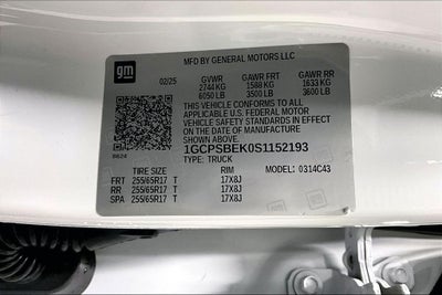 2025 Chevrolet Colorado Work Truck