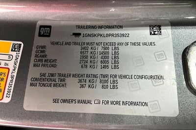 2023 Chevrolet Tahoe 4WD Z71