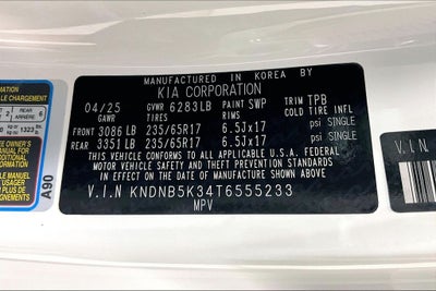 2026 Kia Carnival MPV LXS