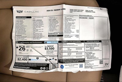 2026 Cadillac CT5 Premium Luxury