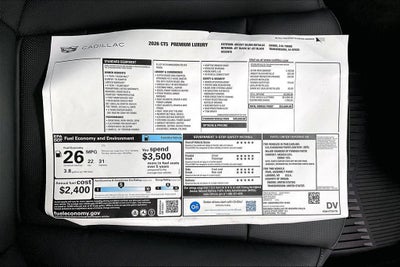 2026 Cadillac CT5 Premium Luxury