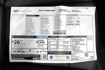 2026 Cadillac CT5 Premium Luxury