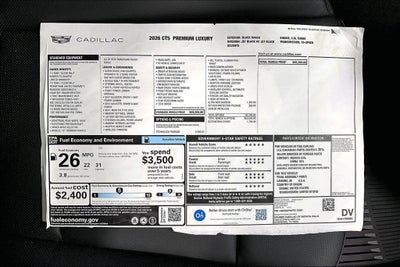 2026 Cadillac CT5 Premium Luxury