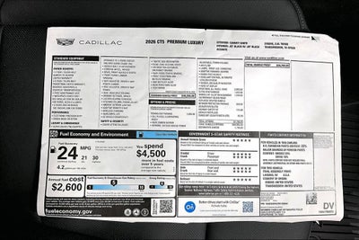 2026 Cadillac CT5 Premium Luxury