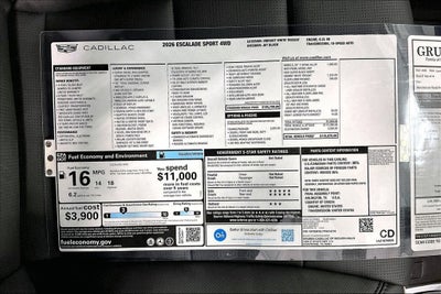 2026 Cadillac Escalade Sport