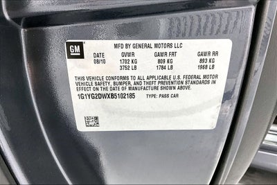 2011 Chevrolet Corvette w/3LT